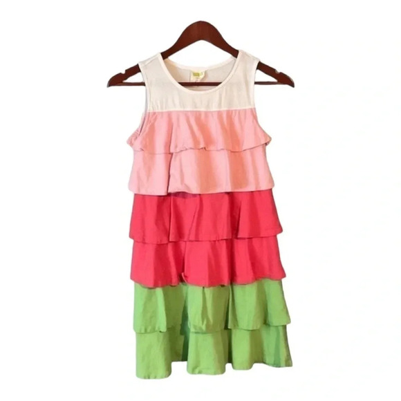 Crazy 8 Multicolored Tiered‎ Tank Dress Large - Picture 1 of 5